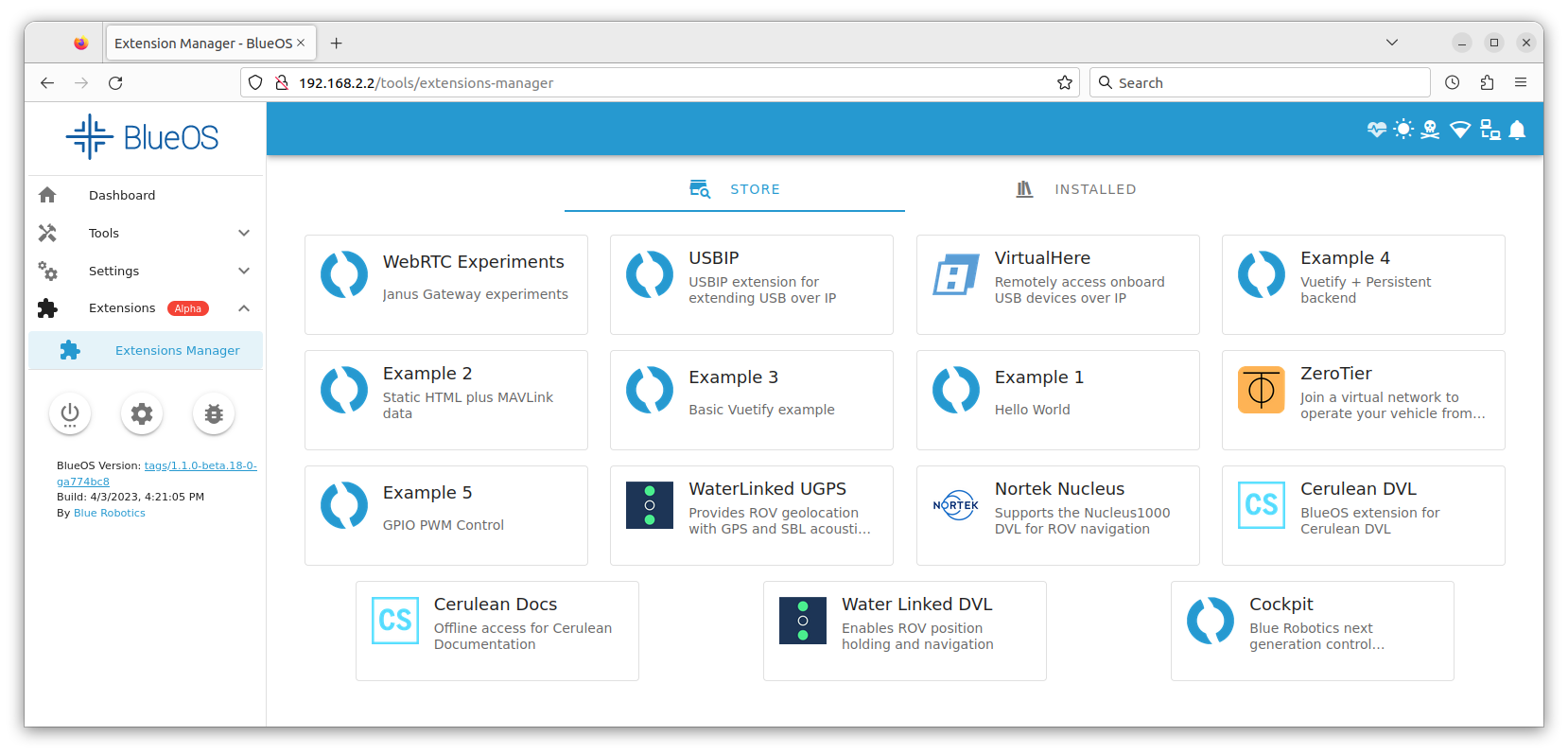 bluerov2_blueos_extension_installation_01_extension_manager