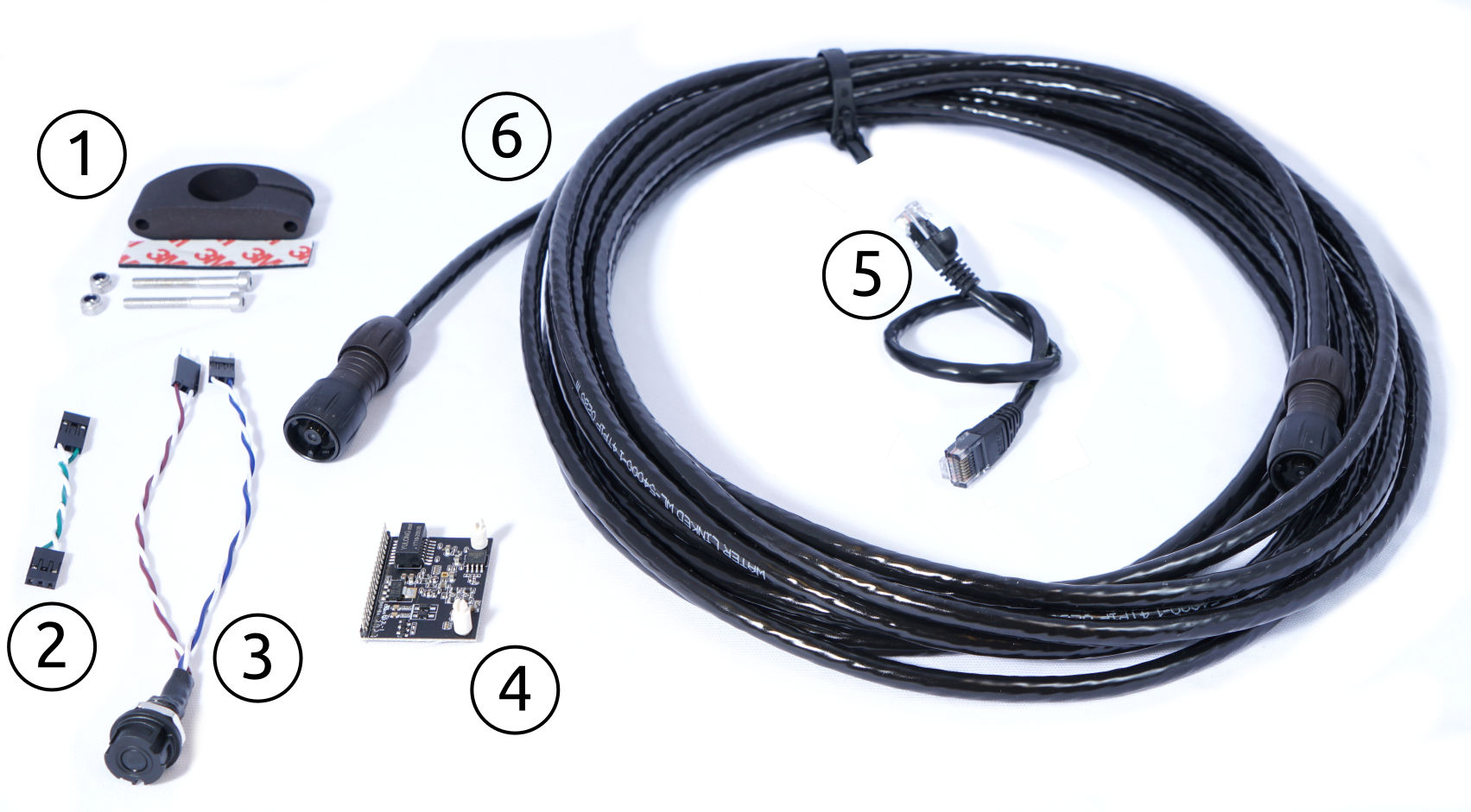 BlueROV2 Integration Kit with labels