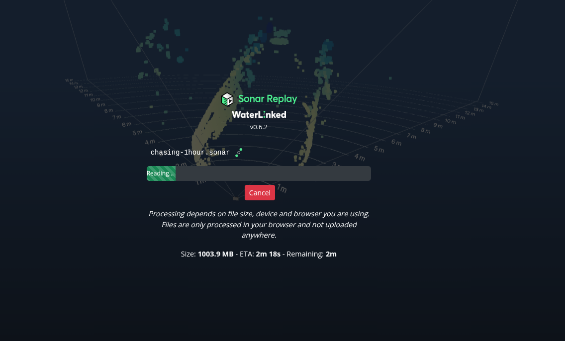 Sonar Replay Processing Recording